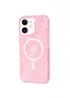 Чохол TPU Galaxy Sparkle (MagFit) для Apple iPhone 11 (6.1") Pink+Glitter