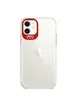 TPU чехол Epic clear flash для Apple iPhone 11 (6.1") Бесцветный / Красный