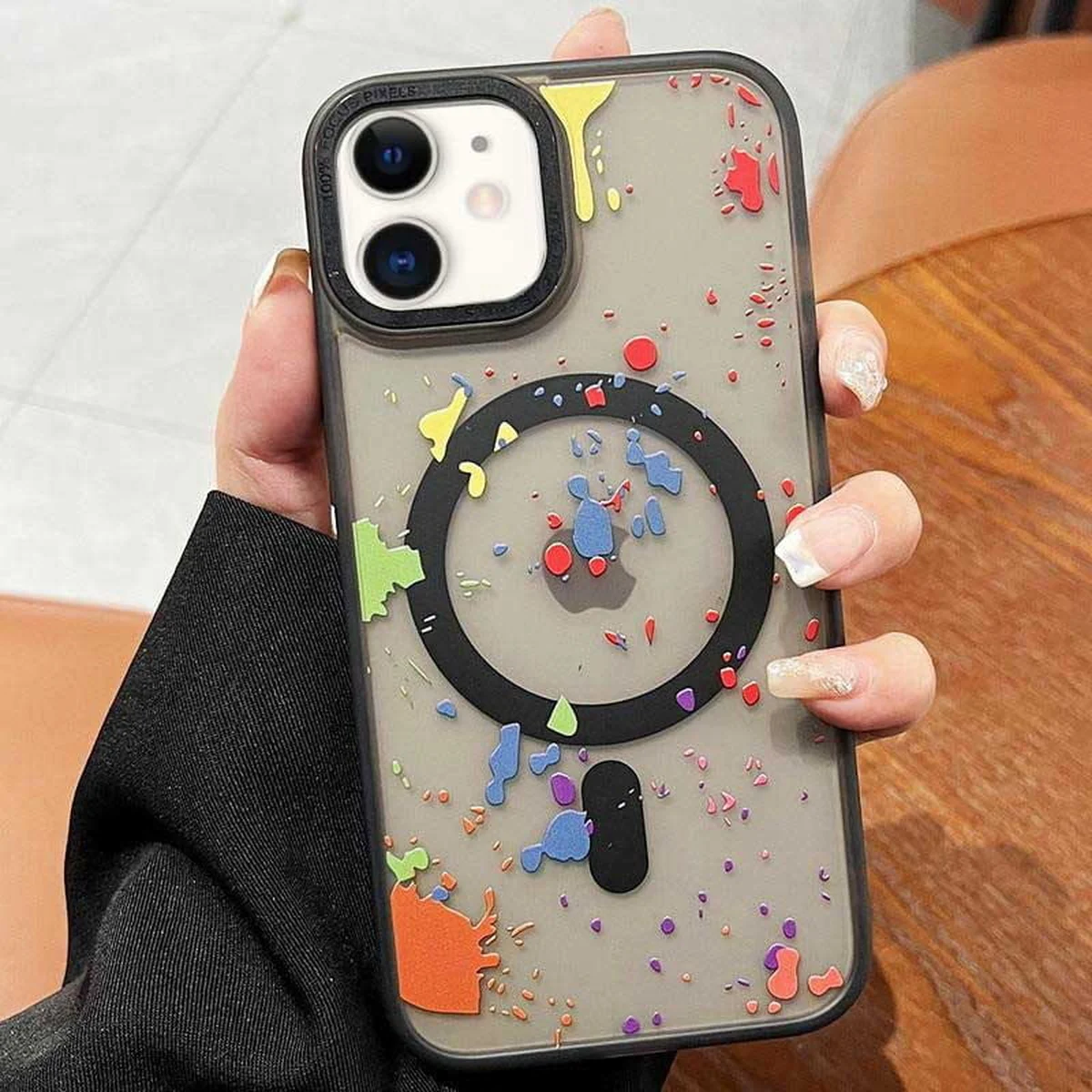 Чехол TPU+PC Flush with MagSafe для Apple iPhone 11 (6.1") Titanium black