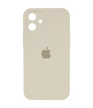 Чехол Silicone Case Square Full Camera Protective (AA) для Apple iPhone 11 (6.1") Бежевый / Antigue White