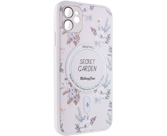 TPU+PC чохол Secret Garden with MagSafe для Apple iPhone 11 (6.1") White