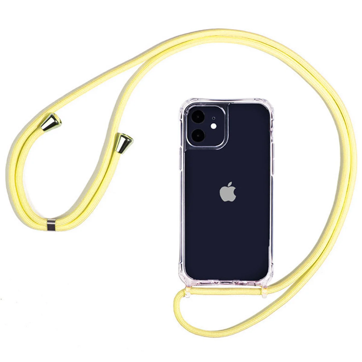 Чехол TPU Crossbody Transparent для Apple iPhone 11 (6.1") Желтый