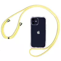 Чехол TPU Crossbody Transparent для Apple iPhone 11 (6.1") Желтый