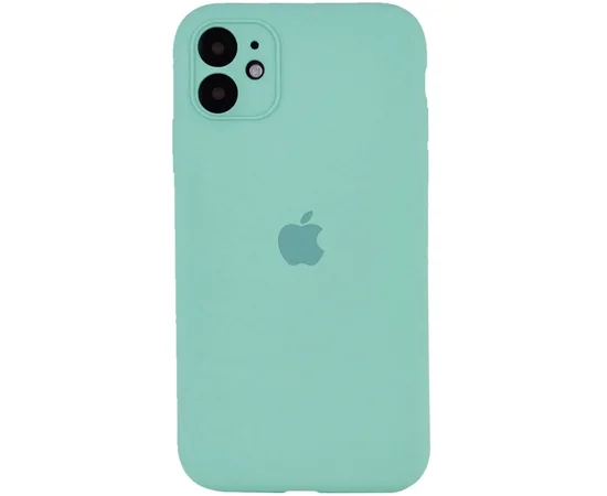 Чехол Silicone Case Full Camera Protective (АА) для Apple iPhone 11 (6.1") Бирюзовый / Ice Blue