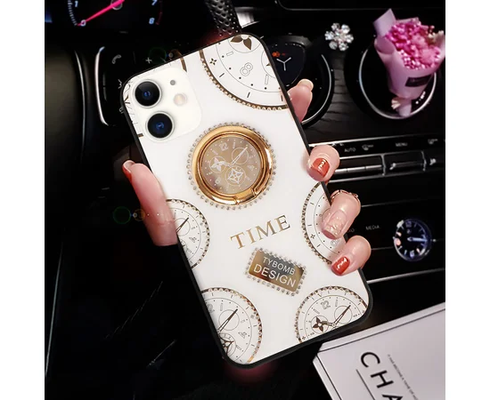 TPU+Glass чехол TYBOMB Shinig Watch для Apple iPhone 11 (6.1") Белый