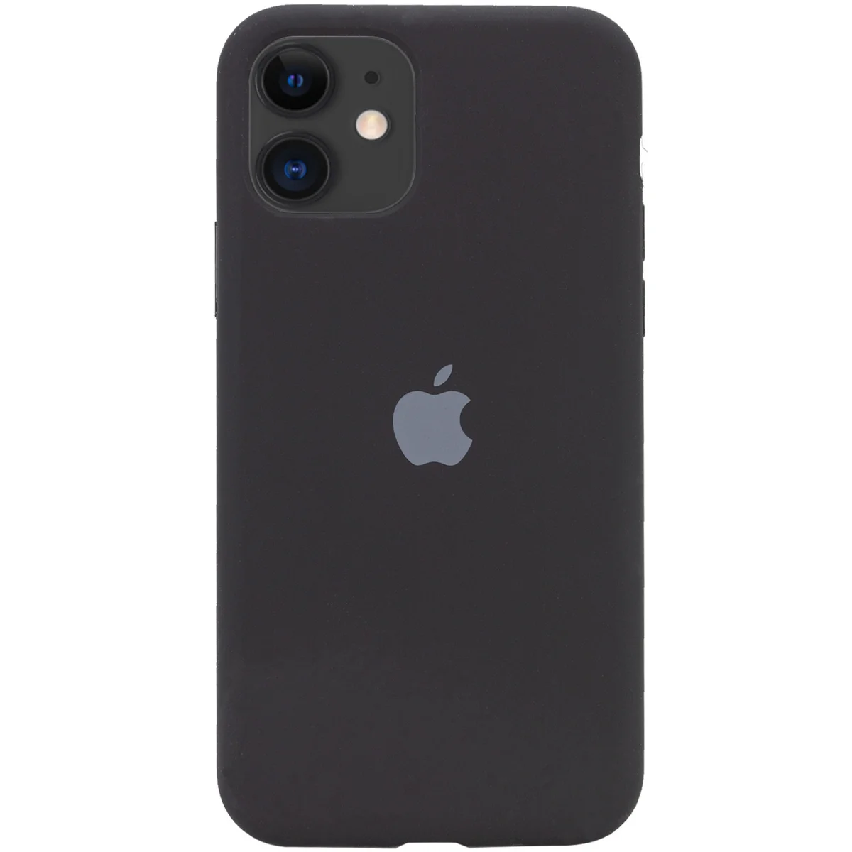 Чохол Silicone case (A) (з закритим низом) для Apple iPhone 11 (6.1 ") Чорний / Black