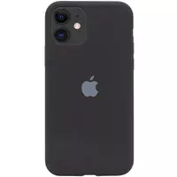 Чохол Silicone case (A) (з закритим низом) для Apple iPhone 11 (6.1 ") Чорний / Black