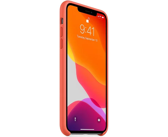 Чехол Silicone case (AAA) для Apple iPhone 11 (6.1") Оранжевый/Сlementine