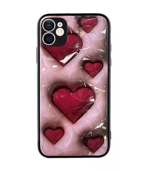 TPU+PC чехол Prisma Plushie для Apple iPhone 11 (6.1") Hearts