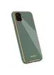 TPU+Glass чехол Venezia для Apple iPhone 11 (6.1") Зеленый / Pine green