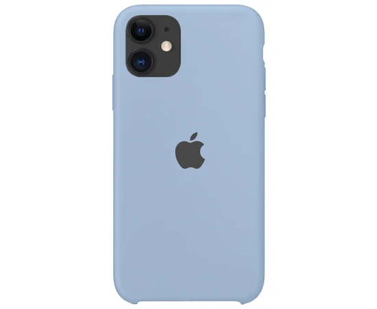 Чехол Silicone case (A) для Apple iPhone 11 (6.1") Голубой / Mist blue