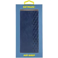 Кожаный чехол-книжка GETMAN Cubic (PU) для Apple iPhone 11 (6.1") Синий