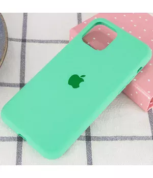 Чохол Silicone case (A) (з закритим низом) для Apple iPhone 11 (6.1 ") Зелений / Spearmint