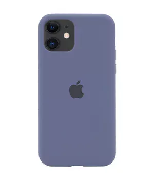 Чехол Silicone case (A) (с закрытым низом) для Apple iPhone 11 (6.1") Темный Синий / Midnight Blue