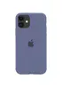 Чехол Silicone case (A) (с закрытым низом) для Apple iPhone 11 (6.1") Темный Синий / Midnight Blue