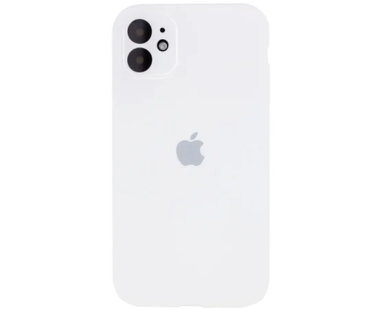 Чехол Silicone Case Square Full Camera Protective (AA) для Apple iPhone 11 (6.1") Белый / White
