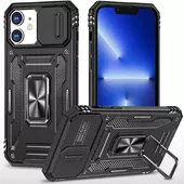 Ударопрочный чехол Camshield Army Ring для Apple iPhone 11 (6.1") Черный / Black