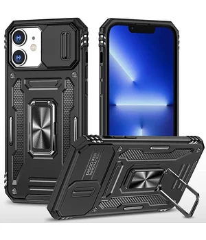 Удароміцний чохол Camshield Army Ring для Apple iPhone 11 (6.1") Чорний / Black