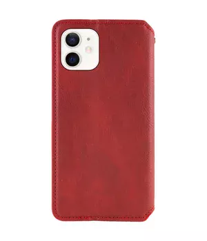 Кожаный чехол-книжка GETMAN Cubic (PU) для Apple iPhone 11 (6.1") Красный