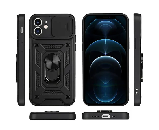 Чехол Ummi Camshield Serge Ring для Apple iPhone 11 (6.1") Черный