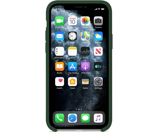 Чехол Silicone Case (AA) для Apple iPhone 11 (6.1") Зеленый / Forest green