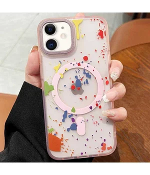 Чехол TPU+PC Flush with MagSafe для Apple iPhone 11 (6.1") Baby pink