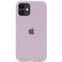 Чехол Silicone case (A) (с закрытым низом) для Apple iPhone 11 (6.1") Серый / Lavender