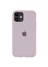 Чехол Silicone case (A) (с закрытым низом) для Apple iPhone 11 (6.1") Серый / Lavender