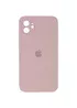 Чохол Silicone Case Square Full Camera Protective (AA) для Apple iPhone 11 (6.1 ") Рожевий / Pink Sand