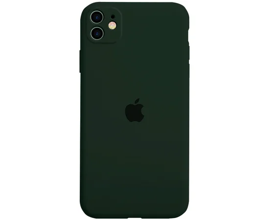 Чехол Silicone Case Full Protective для Apple iPhone 11 (6.1") Зеленый / Army green
