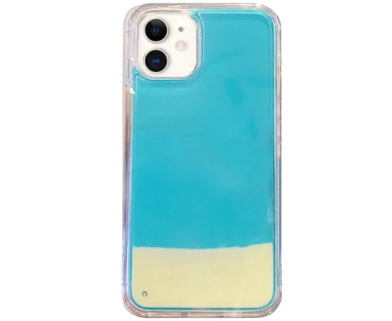 Неоновий чохол Neon Sand glow in the dark для Apple iPhone 11 (6.1 ") Бірюзовий
