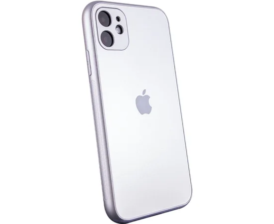 TPU+Glass чехол Matte Candy Full camera для Apple iPhone 11 (6.1") Белый