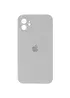 Чехол Silicone Case Square Full Camera Protective (AA) для Apple iPhone 11 (6.1") Серый / Light Grey