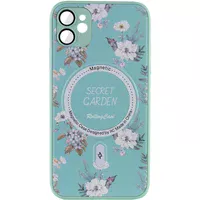 TPU+PC чехол Secret Garden with MagSafe для Apple iPhone 11 (6.1") Mint