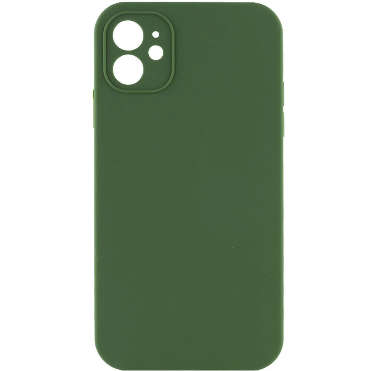 Чохол Silicone Case Lakshmi Square Full Camera для Apple iPhone 11 (6.1") Зелений / Army green