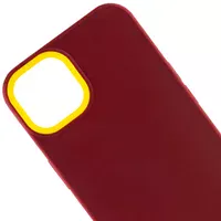 Чехол TPU+PC Bichromatic для Apple iPhone 11 (6.1") Brown burgundy / Yellow