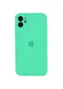 Чохол Silicone Case Square Full Camera Protective (AA) для Apple iPhone 11 (6.1 ") Зелений / Spearmint