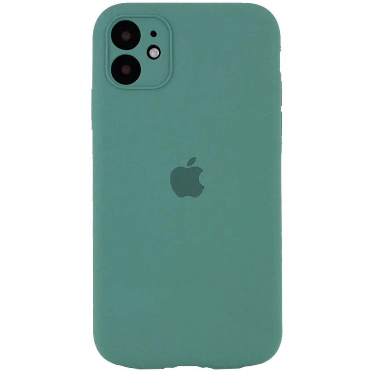 Чохол Silicone Case Square Full Camera Protective (AA) для Apple iPhone 11 (6.1 ") Зелений / Pine green