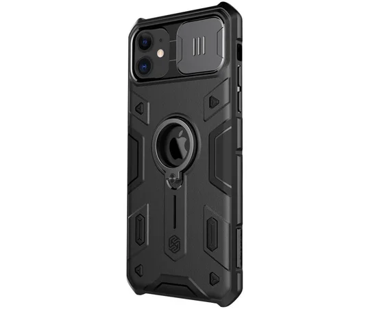 TPU + PC чохол Nillkin CamShield Armor (шторка на камеру) для Apple iPhone 11 (6.1 ") Чорний