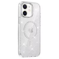 Чехол TPU Eclipse Sparkle (MagFit) для Apple iPhone 11 (6.1") Clear
