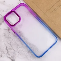 Чехол TPU+PC Fresh sip series для Apple iPhone 11 (6.1") Синий / Фиолетовый