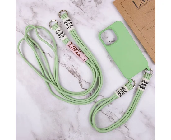 Чохол TPU two straps California для Apple iPhone 11 (6.1") Зелений / Pistachio
