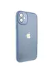 Чехол TPU+Glass Sapphire Midnight для Apple iPhone 11 (6.1") Голубой / Blue