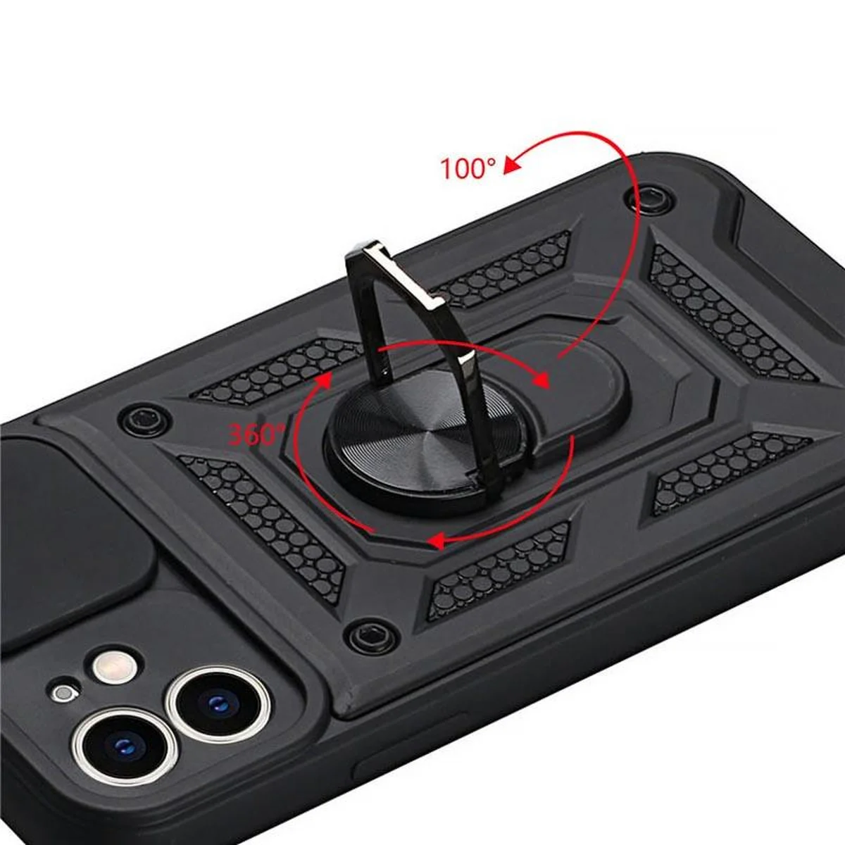 Чехол Ummi Camshield Serge Ring для Apple iPhone 11 (6.1") Черный