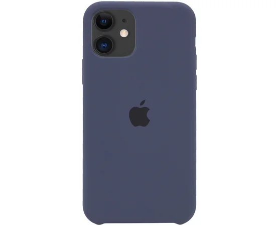 Чехол Silicone Case (AA) для Apple iPhone 11 (6.1") Темно-синий / Midnight blue