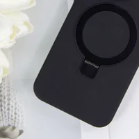Чохол Silicone Case Full Protective NO LOGO with Ring для Apple iPhone 11 (6.1") Black