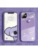 TPU+Glass чехол GLOSSY Logo series для Apple iPhone 11 (6.1") Серый / Lavender Gray
