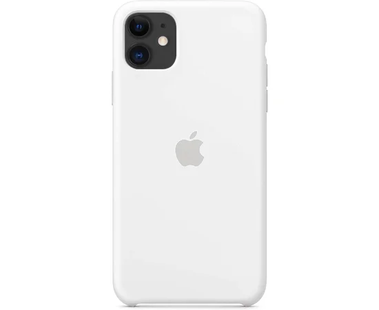 Чехол Silicone case (AAA) для Apple iPhone 11 (6.1") Белый / White