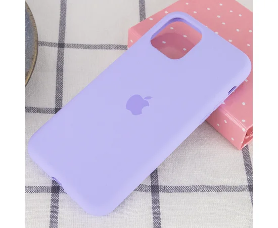 Чохол Silicone case (A) (з закритим низом) для Apple iPhone 11 (6.1 ") Бузковий / Dasheen