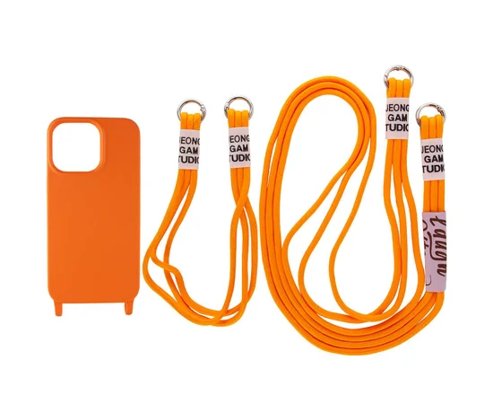 Чохол TPU two straps California для Apple iPhone 11 (6.1") Помаранчевий